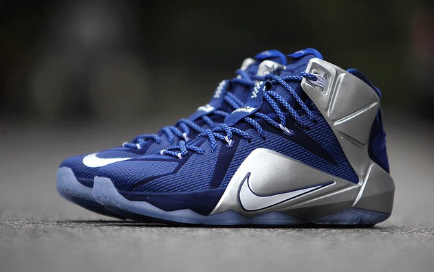 lebron 12 blue and silver