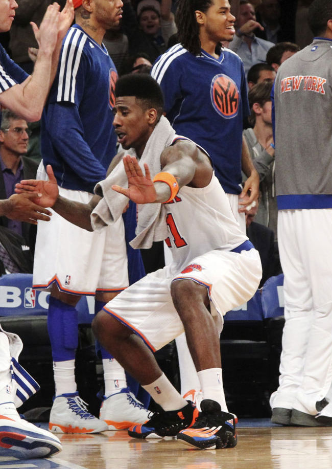 Iman Shumpert wearing Custom adidas Real Deal by Sole Swap (2)