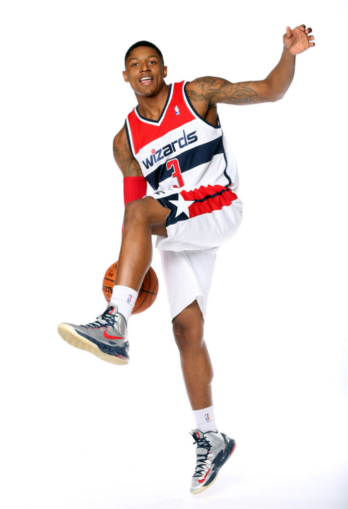 Bradley Beal wearing Nike KD V iD