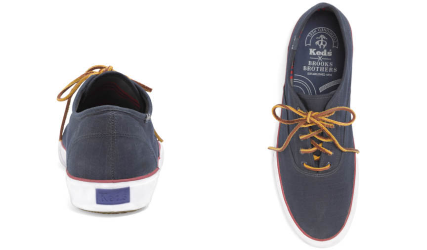 Keds for Brooks Brothers Ripstop Lace-Up Sneakers Navy (2)