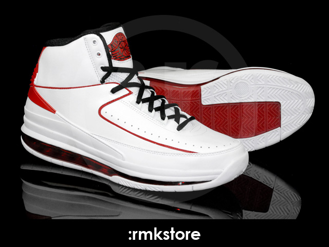 Air Jordan II Max White Black Varsity Red 455616-100