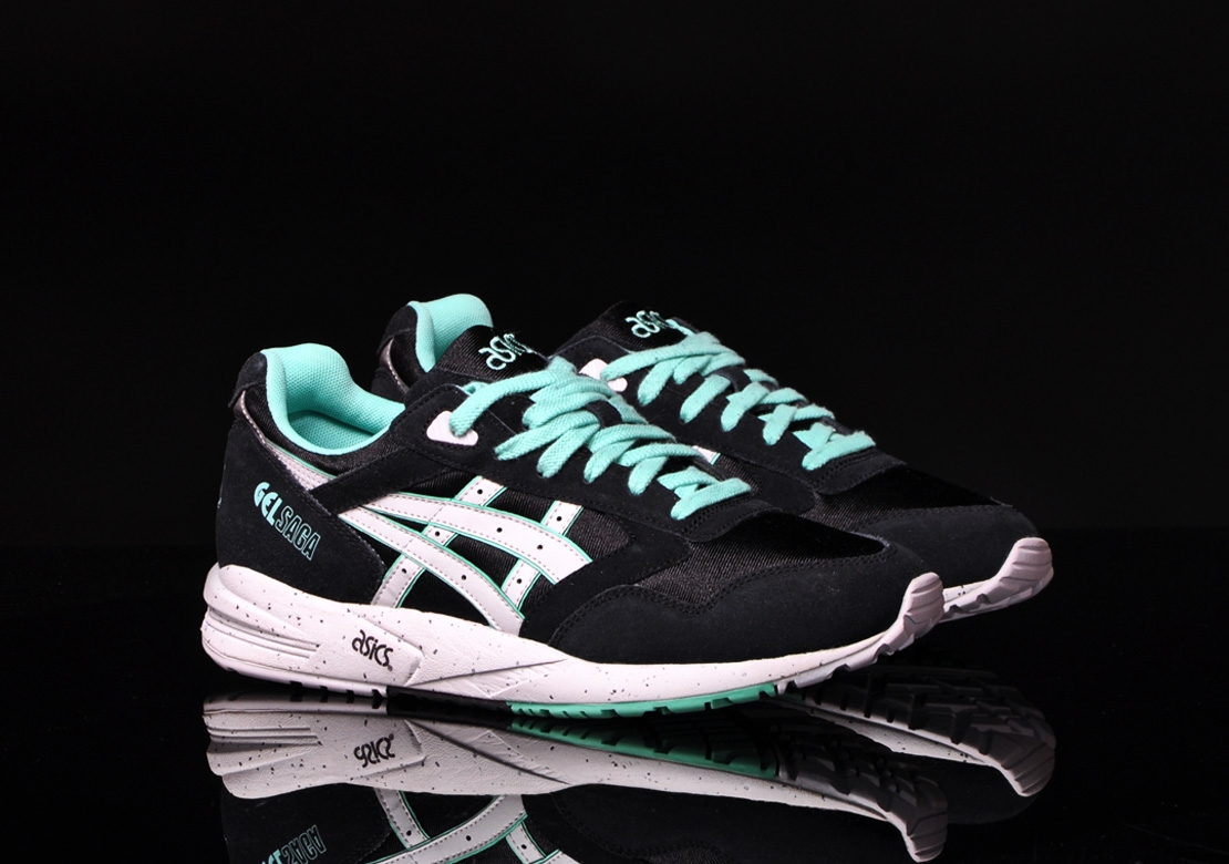 Asics gel saga black cheap light grey