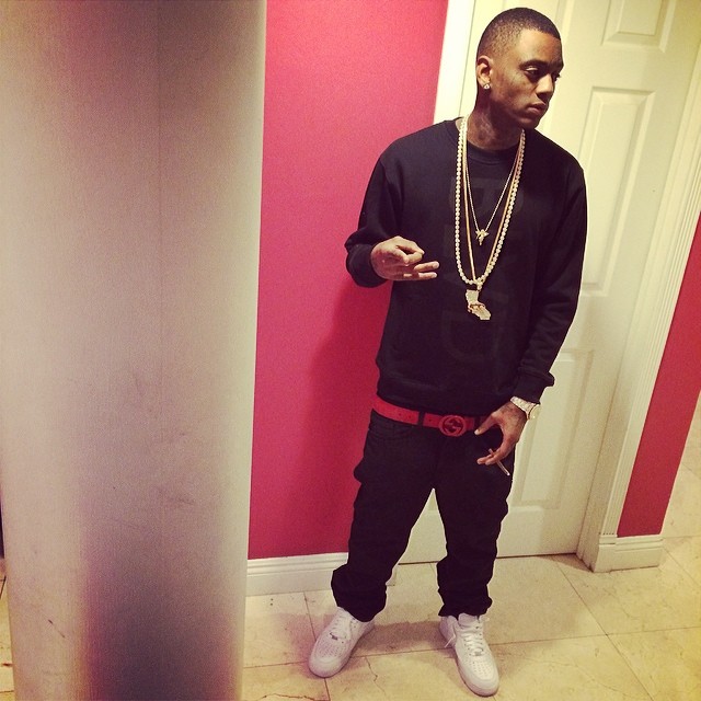 Soulja Boy wearing Nike Air Force 1