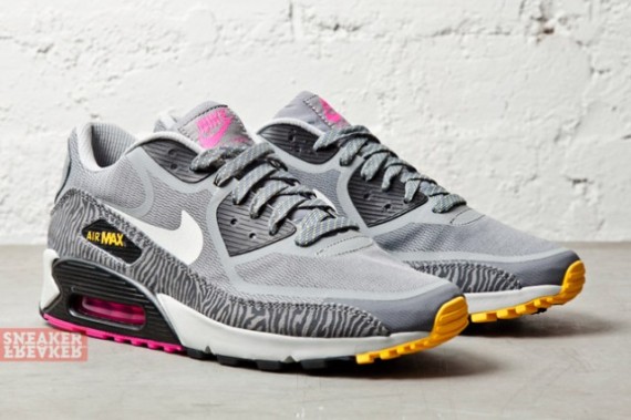 Nike Air Max 90 PRM Tape - Grey/Laser Orange-Pink-Zebra | Sole Collector