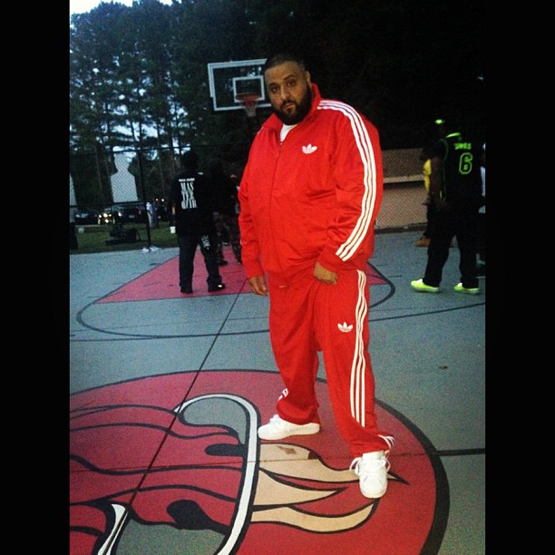 DJ Khaled wearing adidas Originals Superstar
