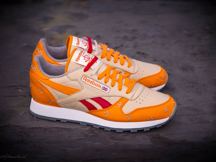 Orange reebok clearance trainers