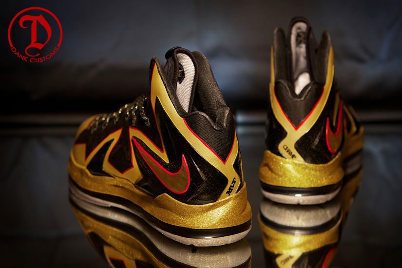 Nike LeBron X PS Elite Championship For LeBron James By Dank Customs (12)