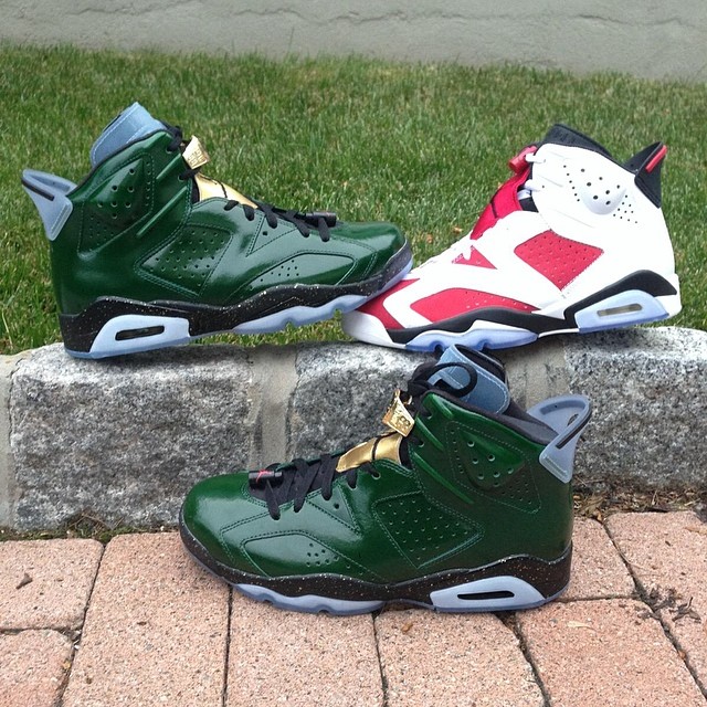 Michael Vick Picks Up Air Jordan VI 6 Carmine & Champagne