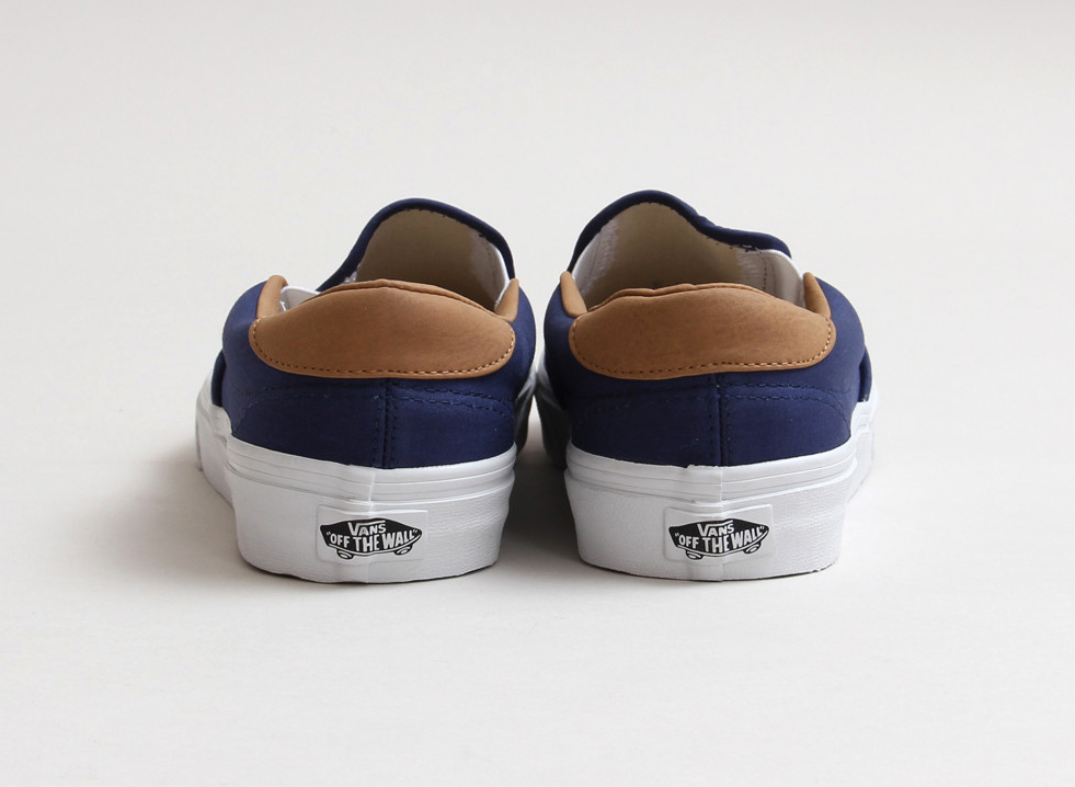 vans brushed twill slip on