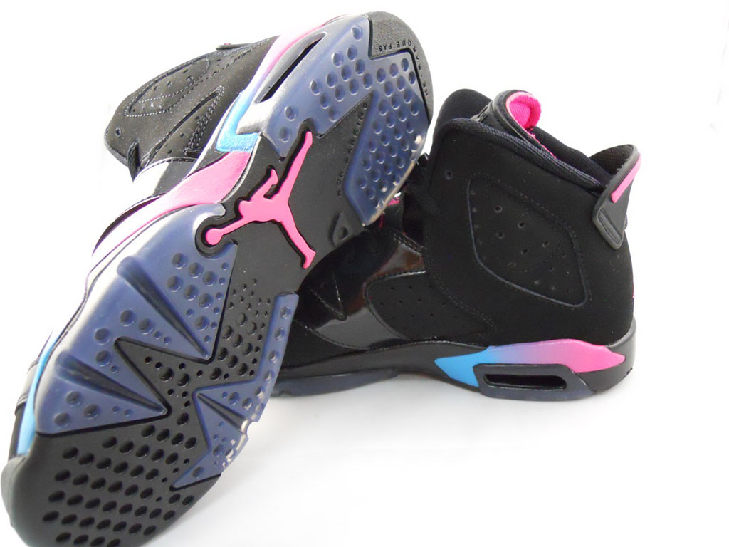 pink and blue jordan 6