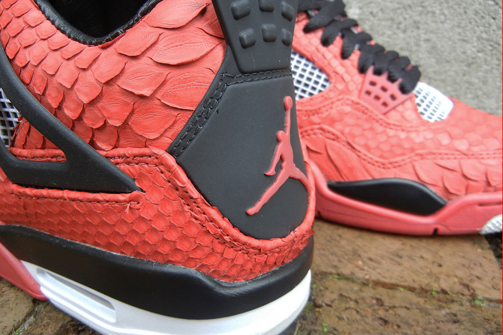 Air Jordan IV 4 Retro "Red Python" by JBF Customs (4)