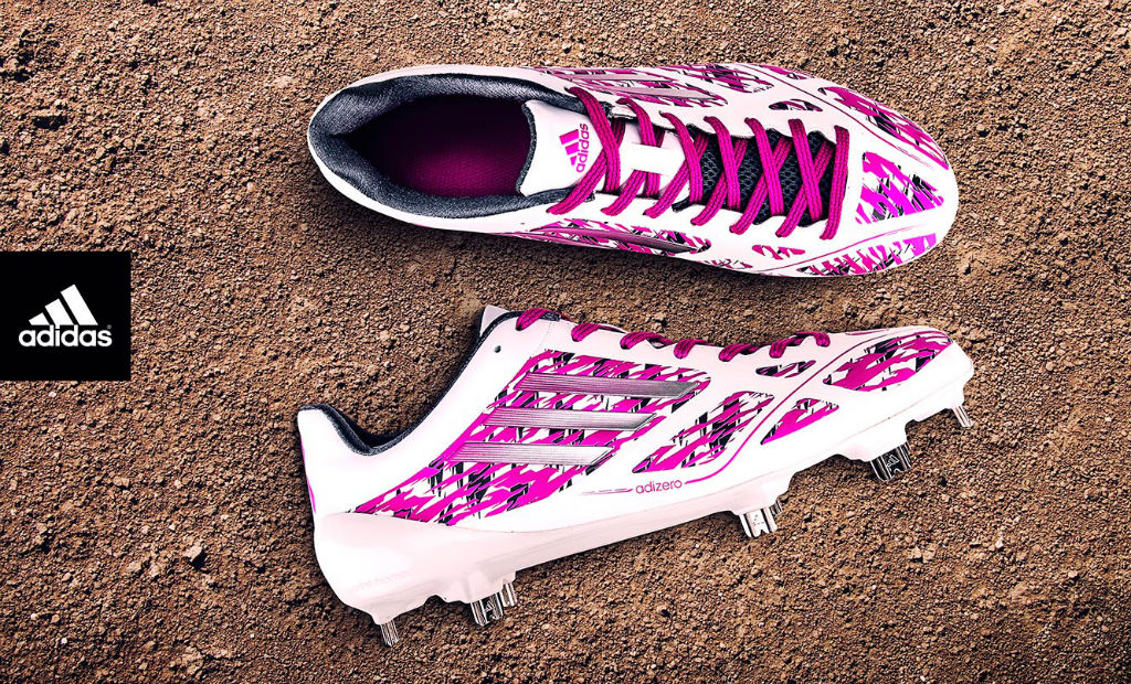 purple adidas baseball cleats