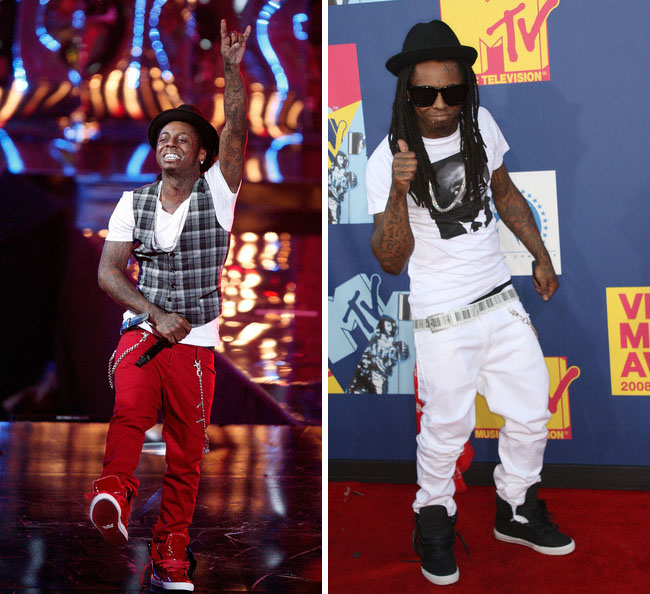 Lil' Wayne wearing Supra