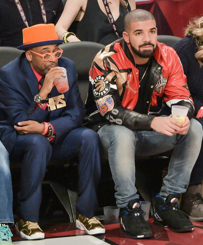 Drake Wearing the Black 'Kentucky Blue' Air Jordan 8 (4)