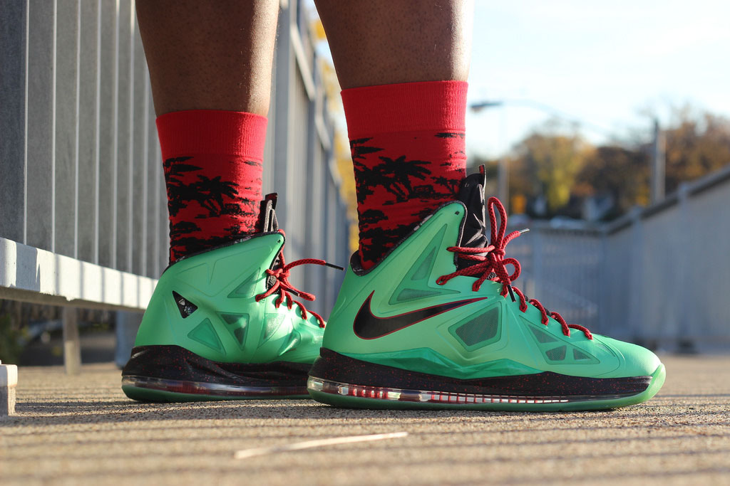 DOOM22 in the 'Cutting Jade' Nike LeBron 10