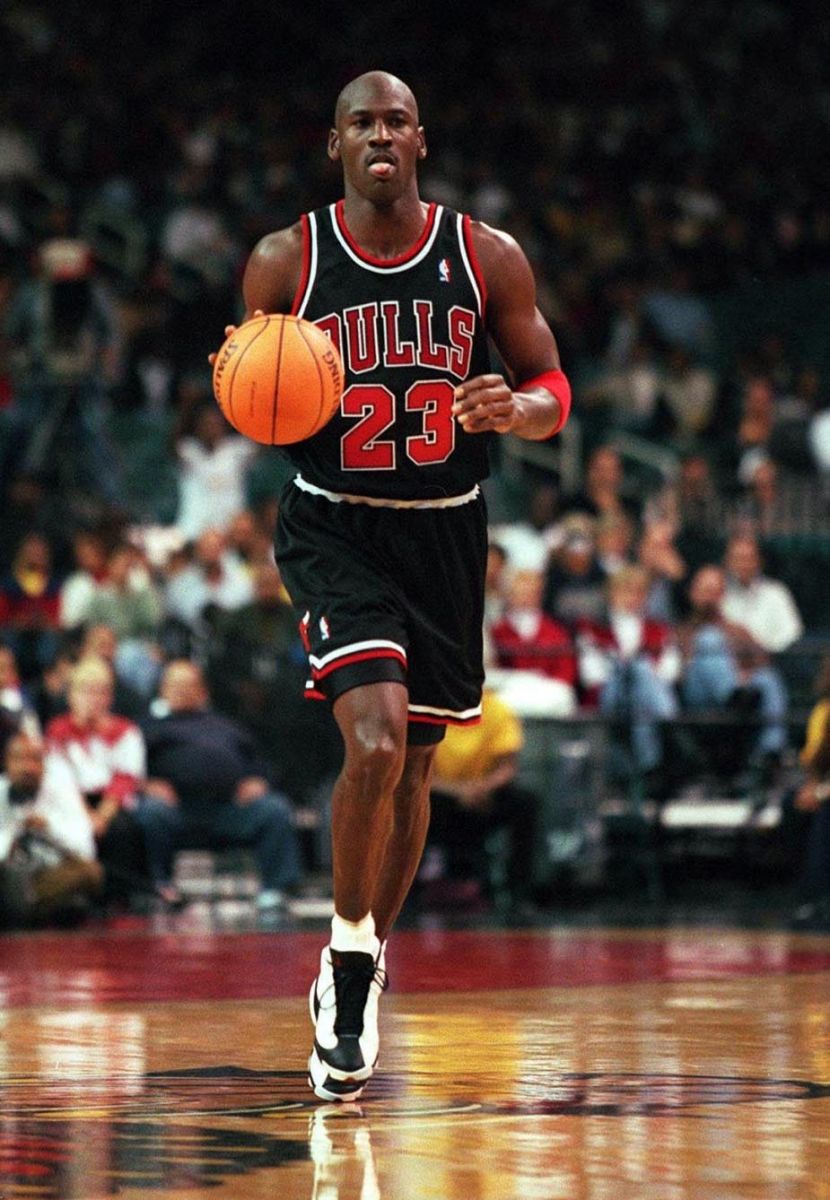 michael jordan black and red