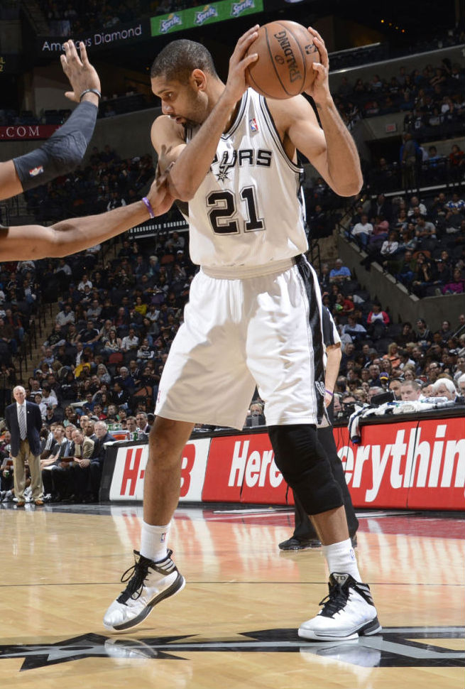 Tim Duncan wearing adidas Crazy Fast Home PE