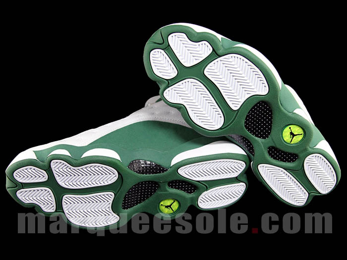 Air Jordan Retro 13 Ray Allen Record Celtics PE White Green 