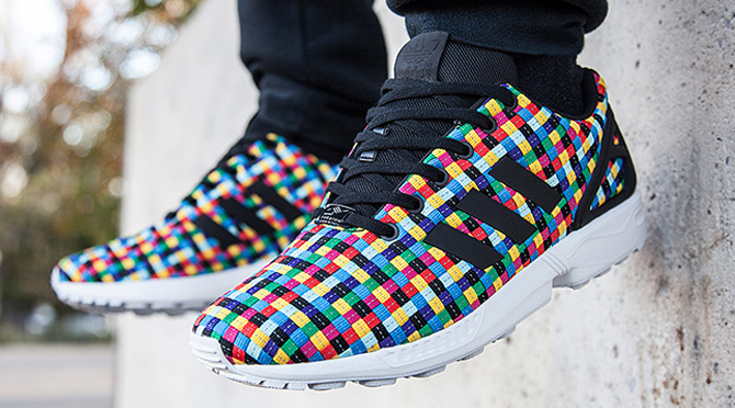 rainbow adidas zx flux