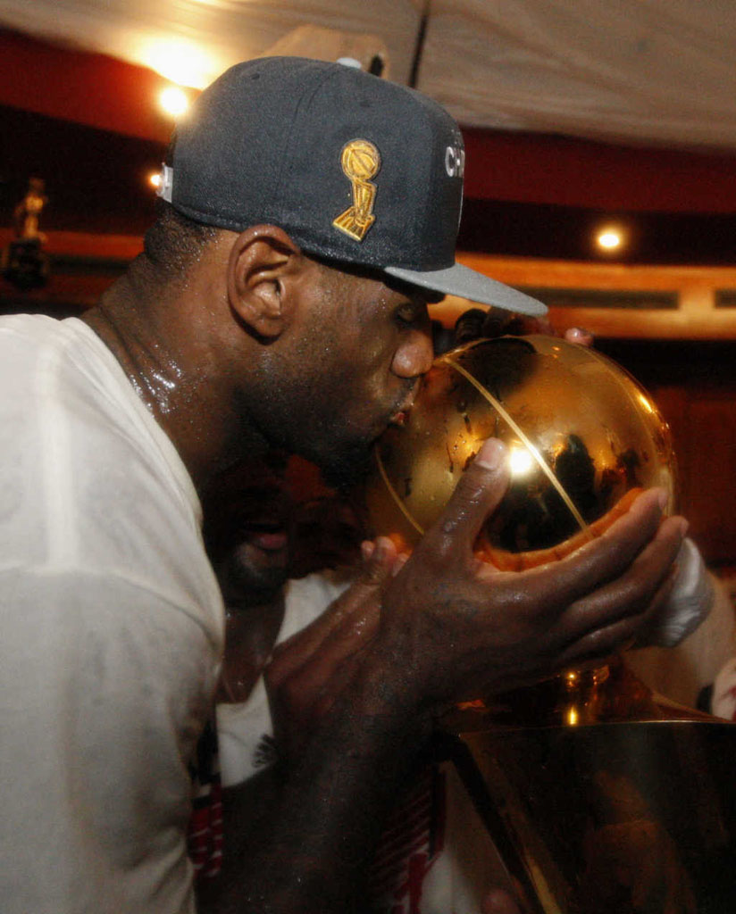 LeBron James Wins 2012 NBA Championship