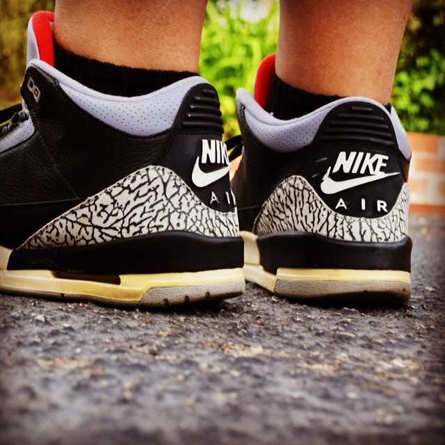 Spotlight: Forum Staff Weekly WDYWT? - 4.4.14 - lashoecollector wearing Air Jordan III 3 Black Cement