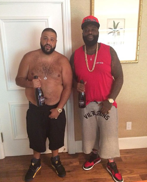 DJ Khaled wearing Air Jordan V 5 Shanghai