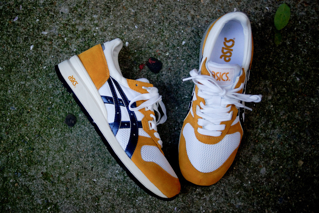 asics gel epirus mustard white navy for sale