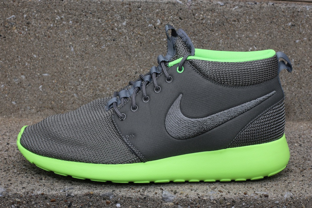 Nike Roshe Run Mid 'Mercury Grey / Flash Lime' | Sole Collector