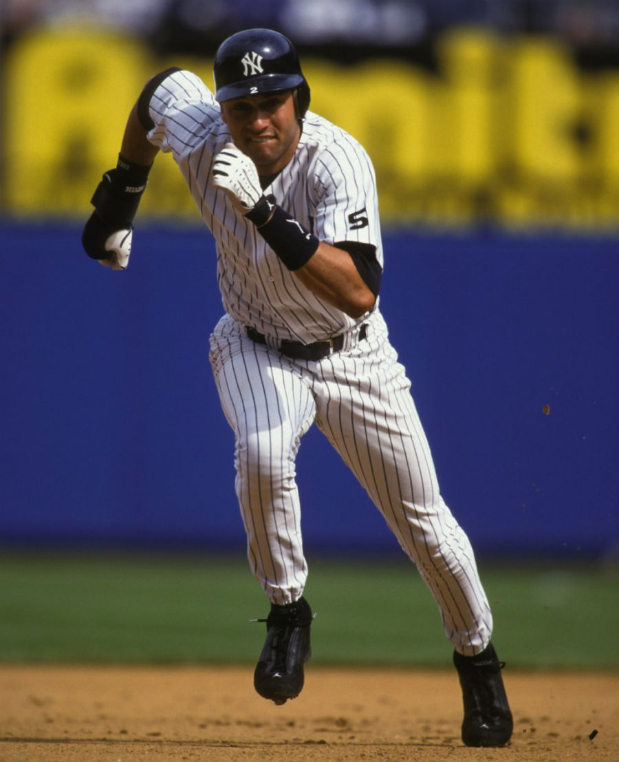 derek jeter wearing jordans