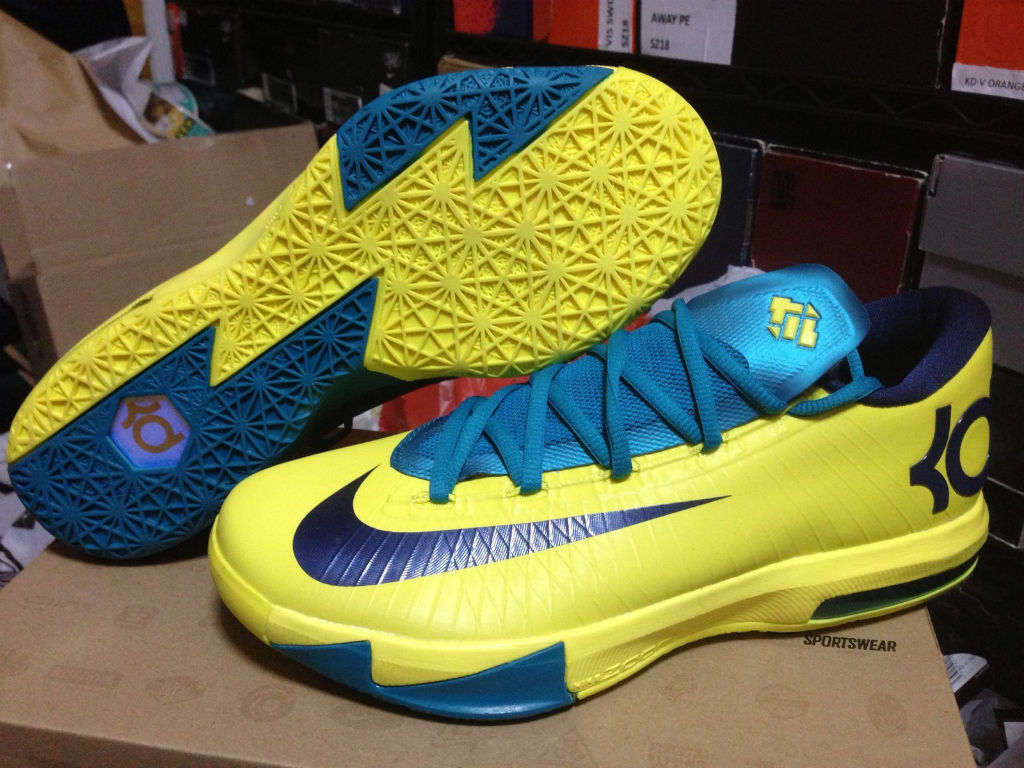 Nike KD VI - Yellow/Teal-Navy | Sole 