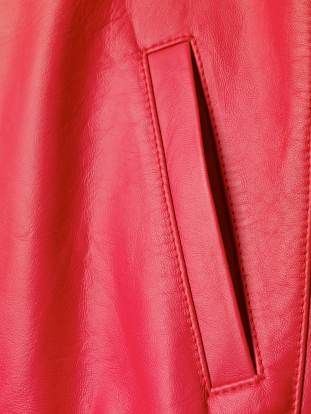 adidas Originals=Pharrell Williams Icon's Napa Leather Jacket Red (4)