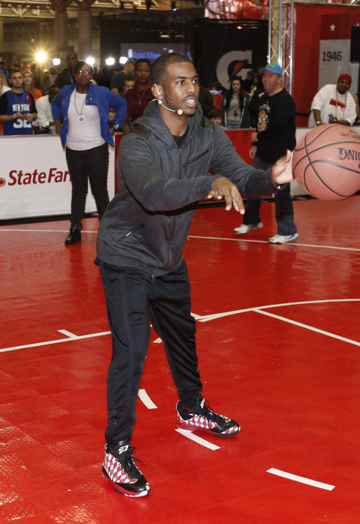 Chris Paul wearing Jordan CP3.VII iD Argyle