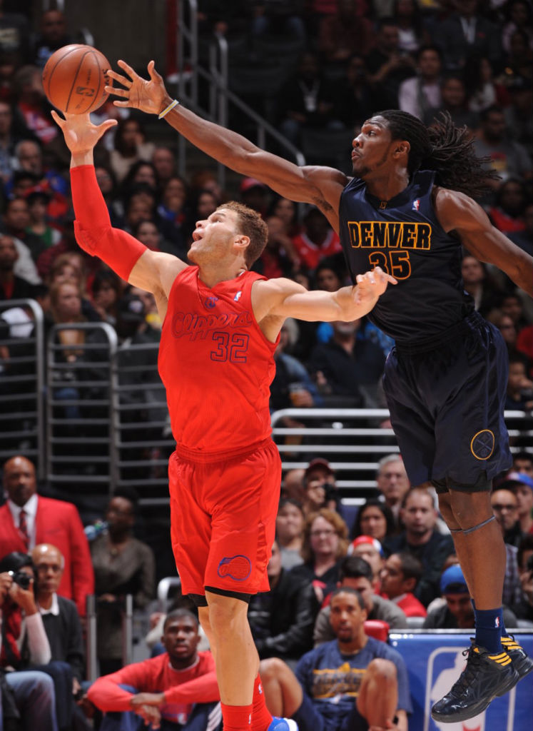 Kenneth Faried wearing adidas Crazy Fast Navy Gold