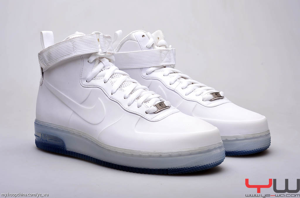 nike air force white foamposite 1s