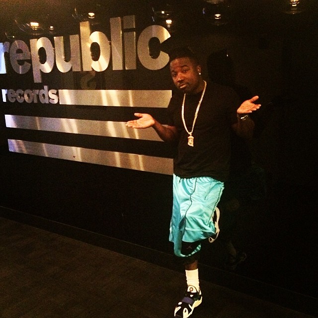 Troy Ave wearing Nike Air Trainer Huarache