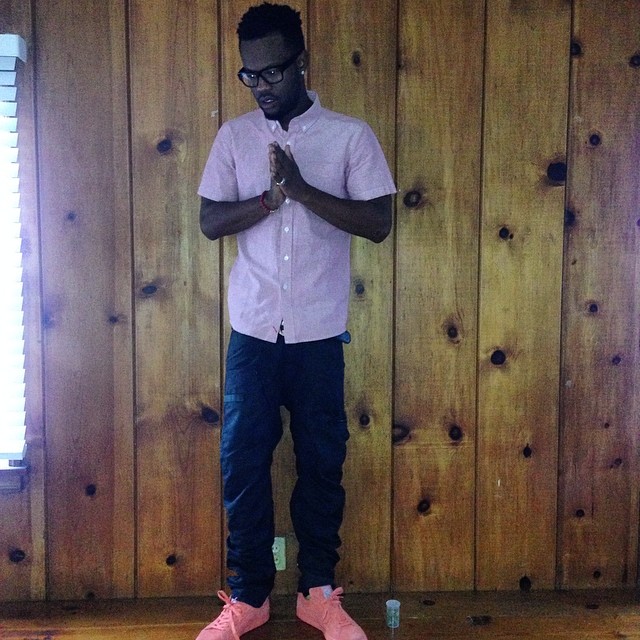 Casey Veggies wearing PUMA Suede