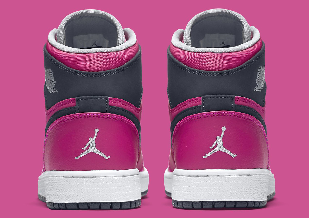 dark pink and black jordan 1