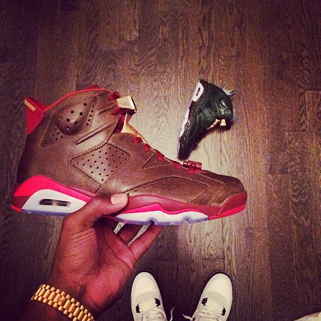 Victor Cruz Picks Up Air Jordan VI 6 Celebration Collection