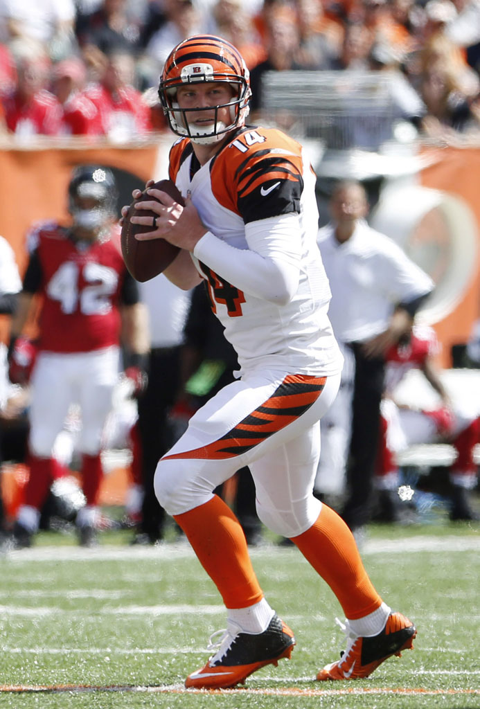 Andy Dalton wearing Nike Lunar Superbad Pro Low