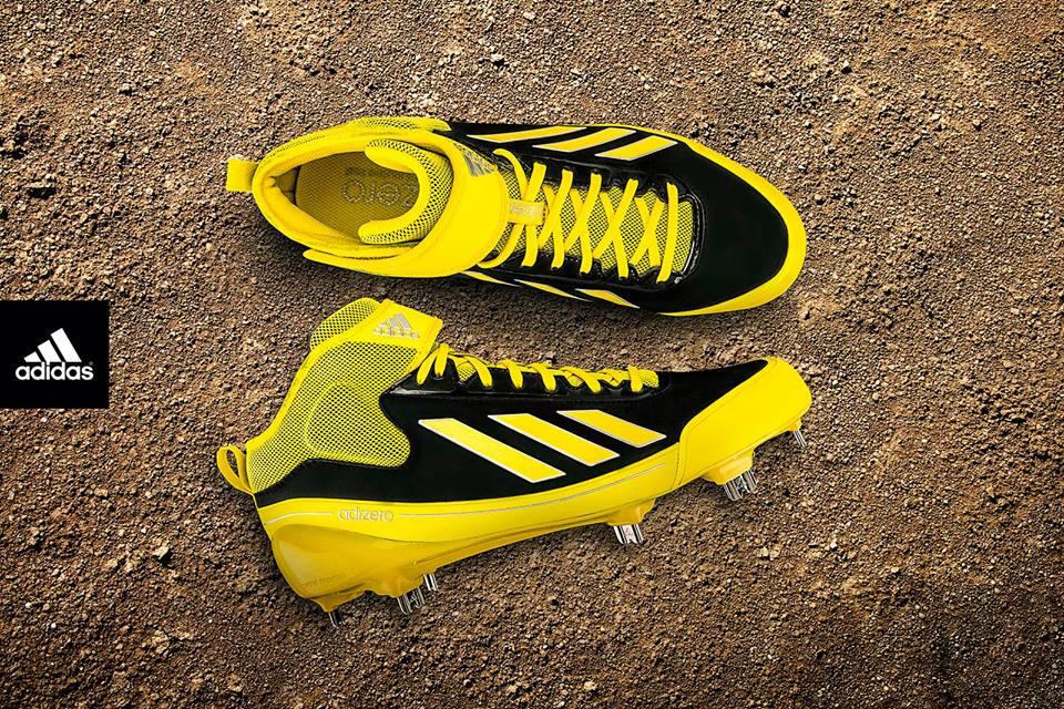 yellow adidas baseball cleats