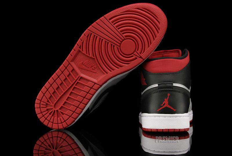 Air Jordan 1 Phat Metallic Platinum Black Gym Red 364770-021 (3)