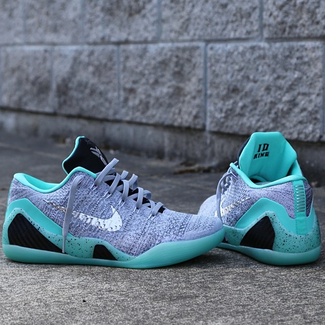 NIKEiD Kobe IX 9 Elite Low Grey/Teal-Black