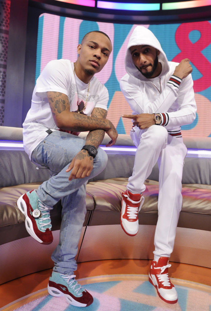 Bow Wow wearing Sneakersnstuff x Reebok Question Green Red (4)