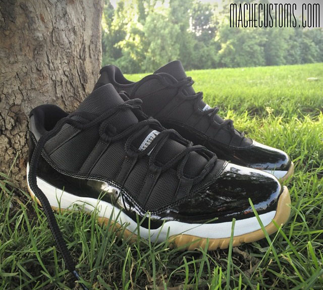 Air Jordan XI 11 Gum Buttom by Mache Custom Kicks (2)