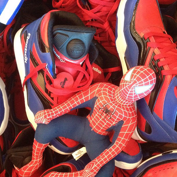 Reebok on sale spiderman sneakers