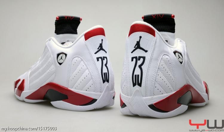 red and white 14s jordans