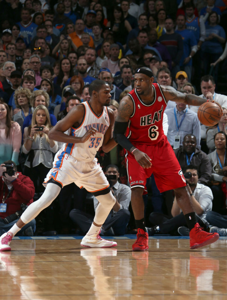 LeBron James wearing Nike LeBron X Red Suede (4)