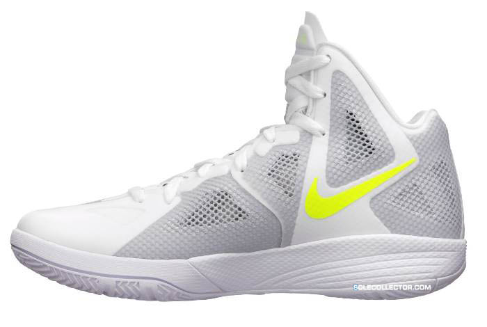 Nike Zoom Hyperfuse 2011 White Metallic Luster Wolf Grey Votl Team Red 454136-100