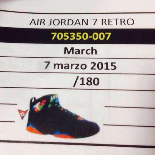 Air Jordan VII 7 Marvin the Martian 705350-007