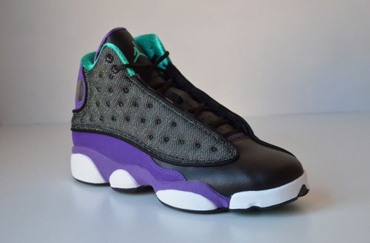 black purple teal 13 jordans